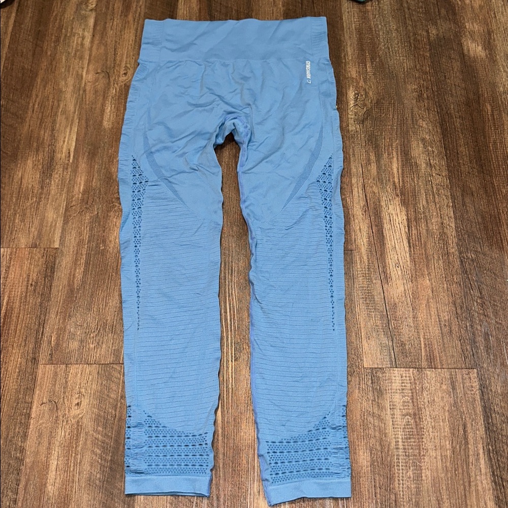 Gymshark Energy + seamless blue leggings no‎ size see measurements